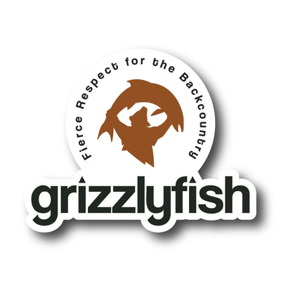 GrizzlyFish Logo + Wordmark Sticker GrizzlyFish 